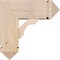 Ekena Millwork Olympic Arts and Crafts Smooth Bracket w/ Offset Brace, Douglas Fir, 7 1/2"W x 18"D x 18"H BKT0806X18X18OLY03SDF - alternate 4